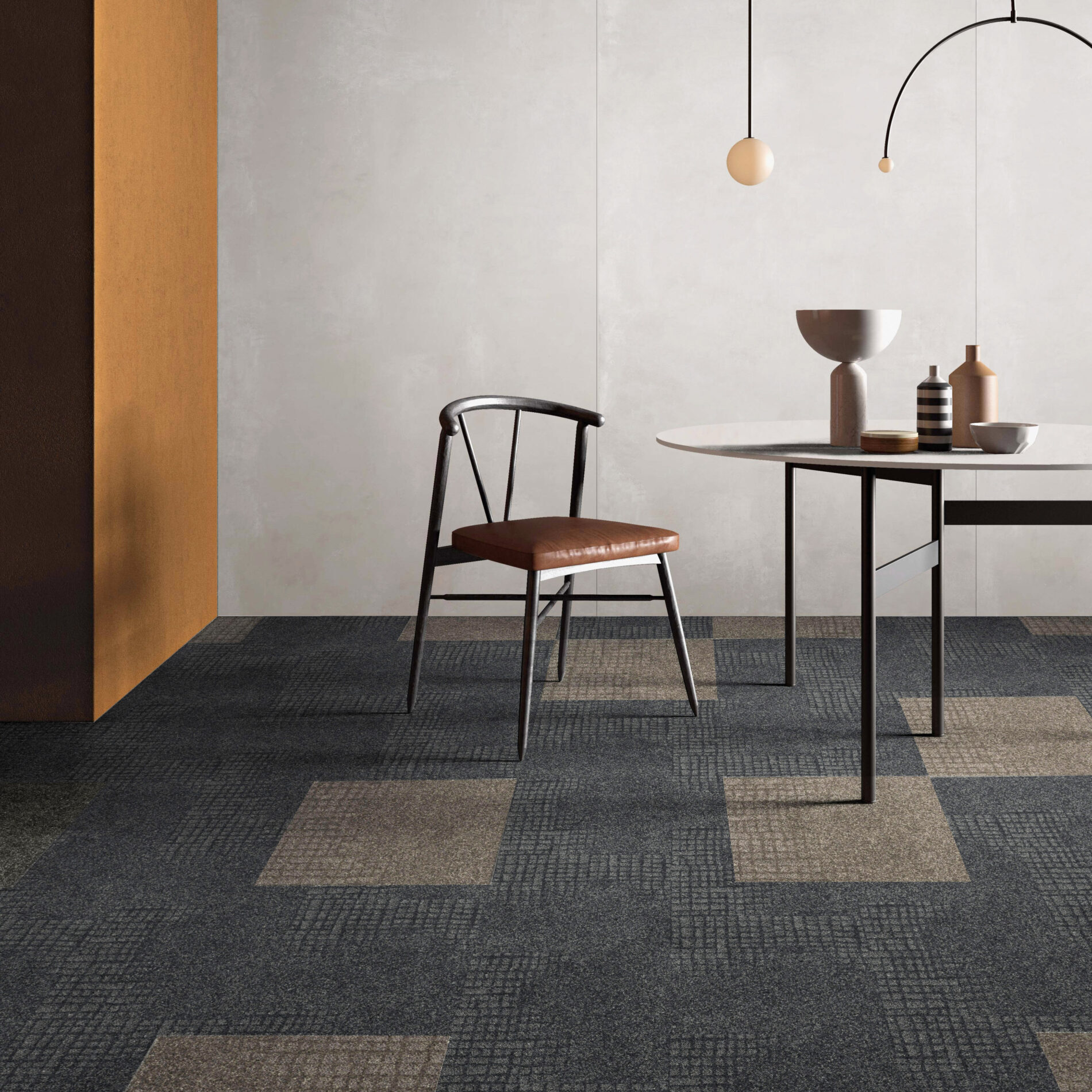 Urban Nature biophilic carpet tile in solution-dyed nylon